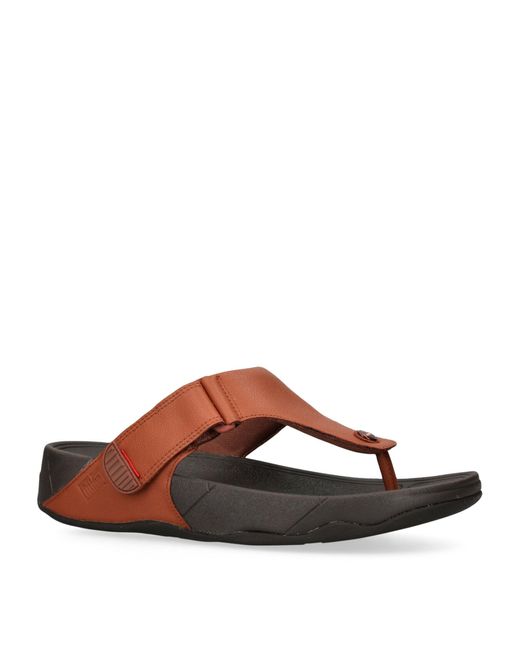 Fitflop Brown Trakk Ii Toe-post Sandals for men