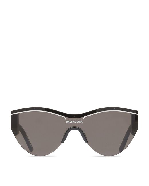 Balenciaga Gray Ski Cat Eye Sunglasses