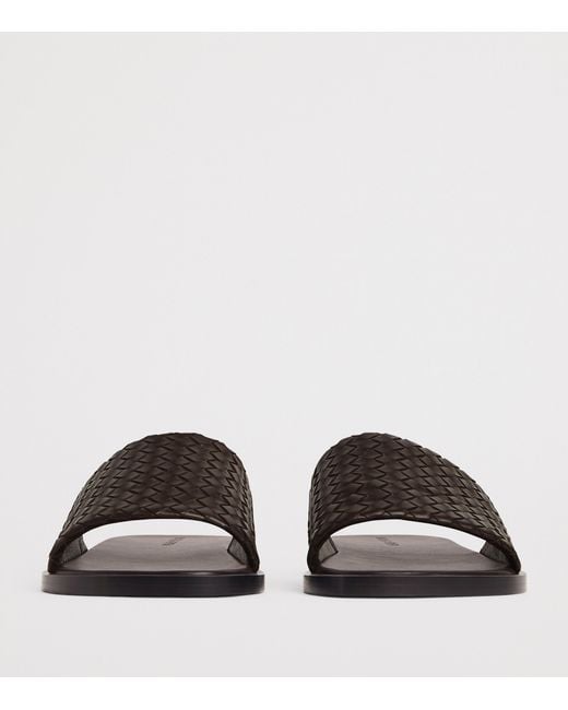 Bottega Veneta Brown Lambskin Elio Mules for men