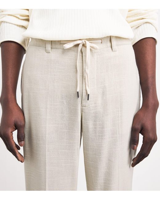 PAIGE Natural Woven Tiano Trousers for men