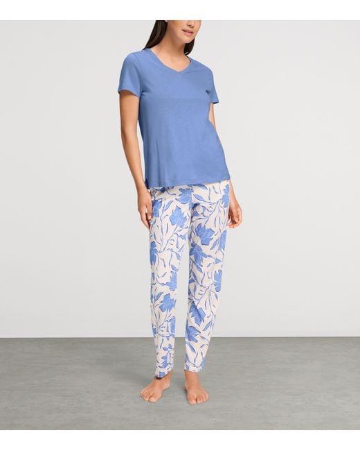 Hanro Blue Sleep & Lounge T-Shirt