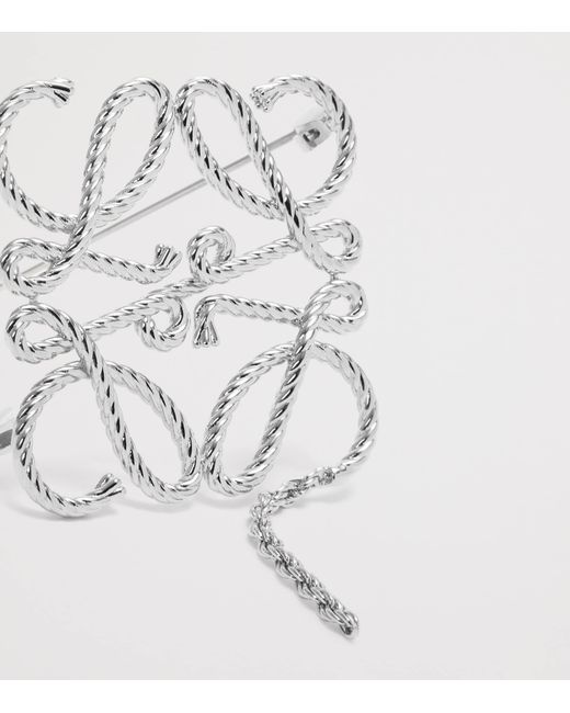 Loewe Metallic Anagram Rope Brooch