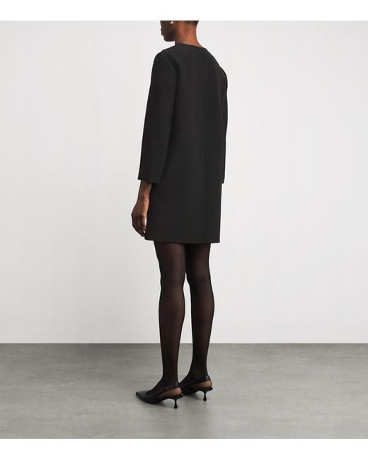 Joseph Black Satin Bixio Mini Dress