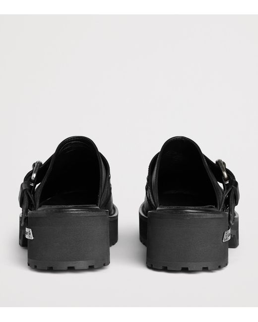 Balenciaga Black Calfskin Venom Mules