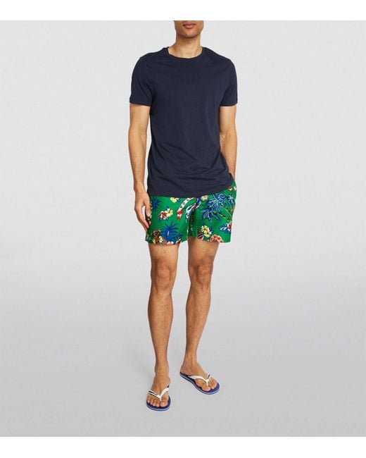Polo Ralph Lauren Green Tropical Bear Swim Shorts for men