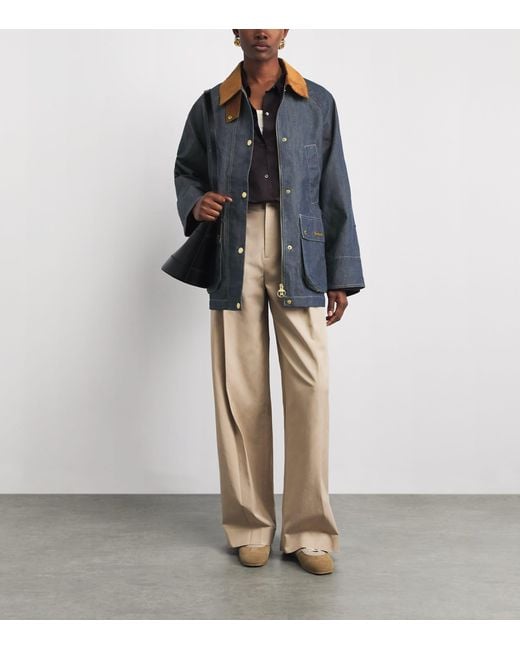 Barbour Blue Denim Asker Jacket