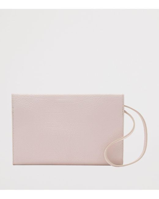 Burberry Pink Leather Cotswolds Pouch