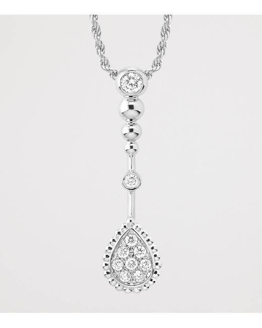 Boucheron White And Diamond Serpent Bohème Solarité Pendant Necklace