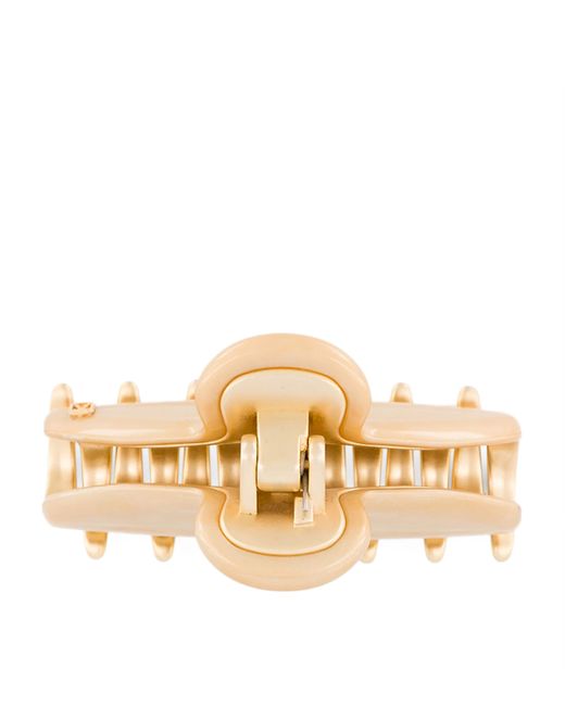 Alexandre De Paris Natural Plated Claw Hair Clip