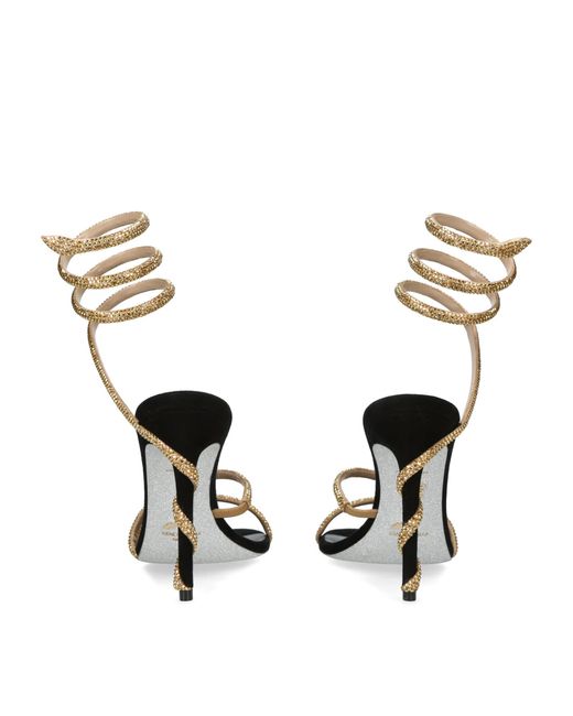 Rene Caovilla Metallic Embellished Margot Sandals 105