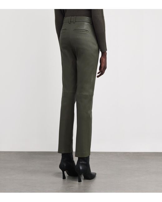 Joseph Gray Coleman Leather Trousers