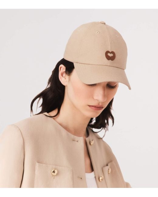 Maje Natural Logo Baseball Cap