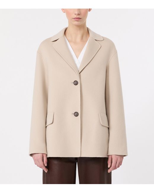 Max Mara Natural Virgin Wool Short Jacket