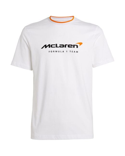 Castore White X Mclaren Logo T-shirt for men