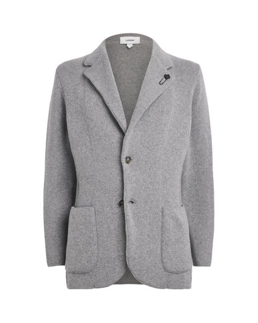 Lardini Gray Cashmere Blazer for men