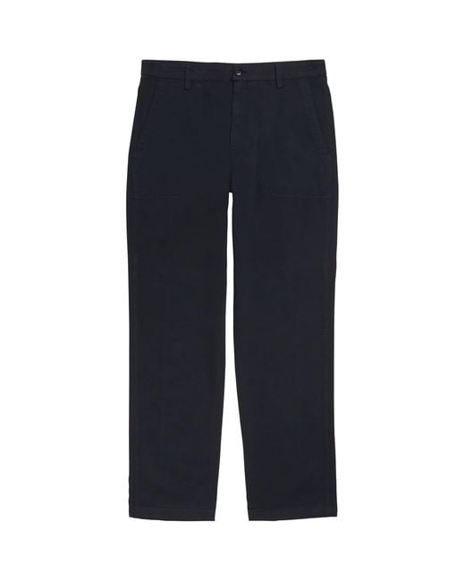 Canali Blue Stretch-Cotton-Cashmere Chinos for men