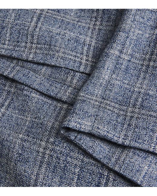 Pal Zileri Blue Wool-Blend Blazer for men