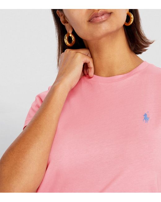 Polo Ralph Lauren Pink Cotton Polo Pony T-shirt