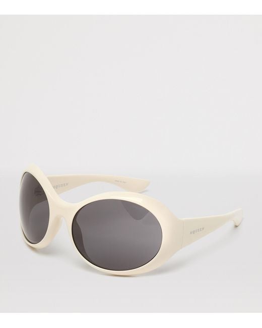 McQueen Gray Round Kate Sunglasses