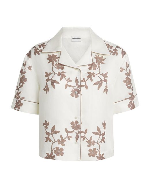 Claudie Pierlot White Floral Print Relaxed Shirt