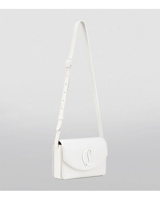 Christian Louboutin White Loubi54 Nappa Leather Cross-body Bag
