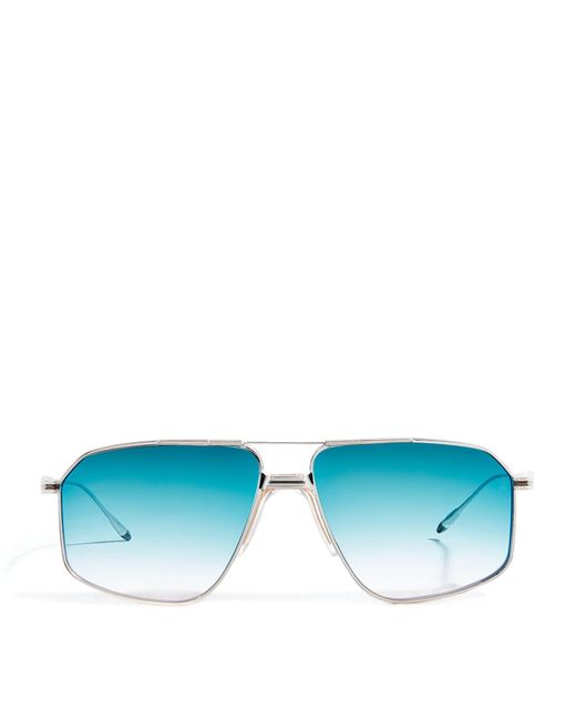 Jacques Marie Mage Blue Ombre Aviator Jagger Sunglasses for men