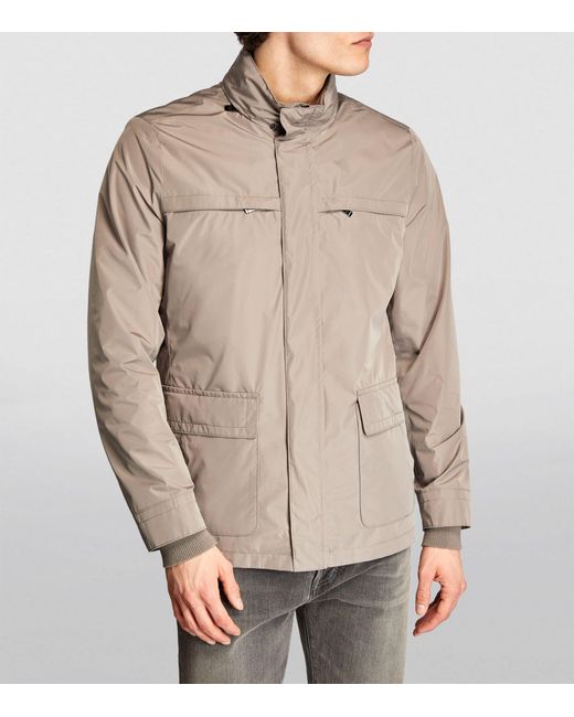 Pal Zileri Brown Oyster Field Jacket for men