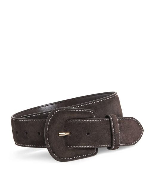 Maje Brown Suede Belt