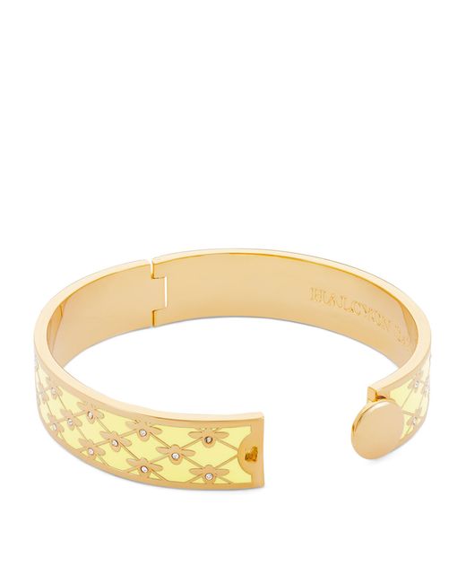 Halcyon Days Yellow Plated Enamel Bee Sparkle Bangle for men