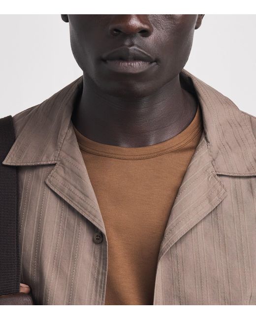 Sunspel Brown Supima Cotton Classic T-Shirt for men
