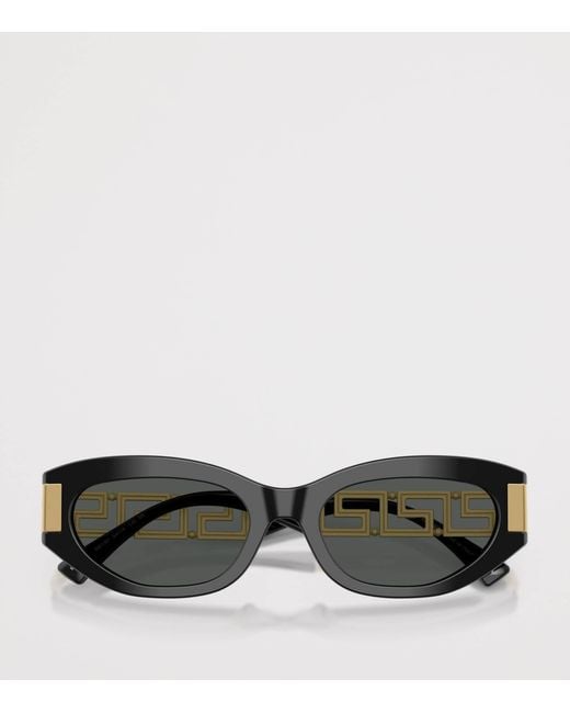 Versace Black Acetate Ve4501 Cat Eye Sunglasses