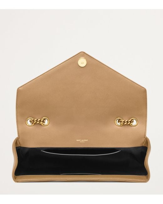Saint Laurent Natural Medium Loulou Shoulder Bag