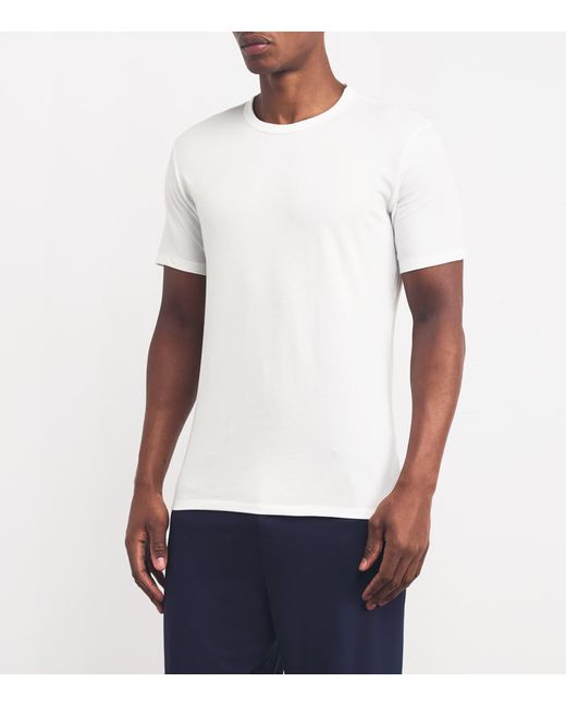 Calvin Klein White Stretch-Cotton T-Shirts for men