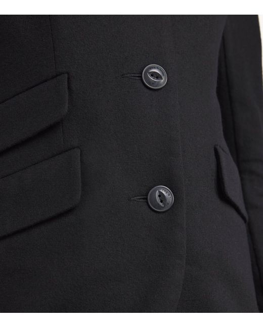 Rag & Bone Black Wool Stand-Collar Slade Blazer