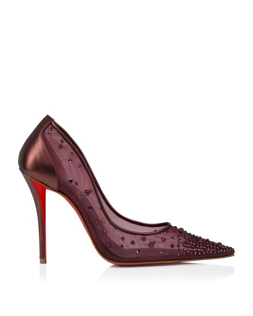 Christian Louboutin Purple Miss Z Degrastrass Perla Pumps 100
