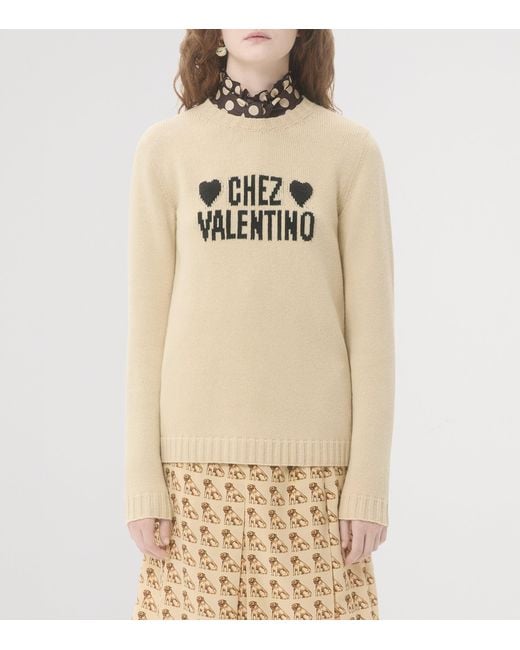 Valentino Natural Chez Sweater