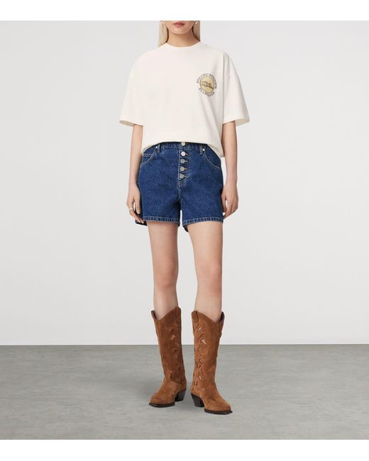 AllSaints White Organic Cotton Sun City Etta T-Shirt
