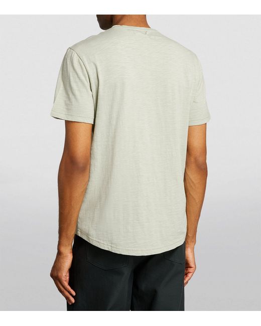 PAIGE White Cotton Kenneth T-shirt for men
