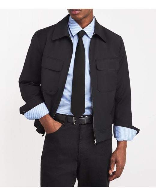 Sandro Black Silk Tie for men