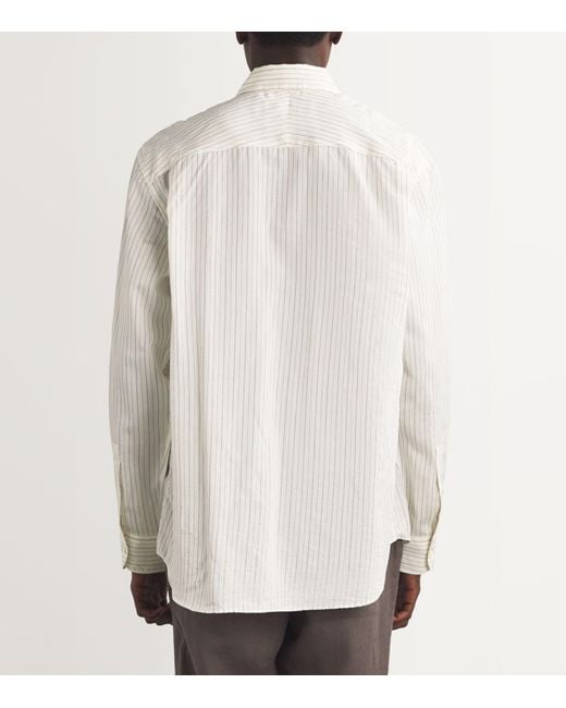 Studio Nicholson White Silk-cotton View Shirt for men