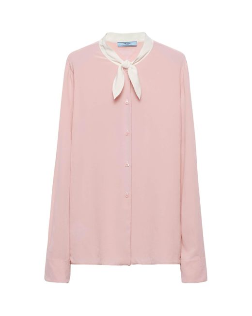 Prada Pink Silk Shirt