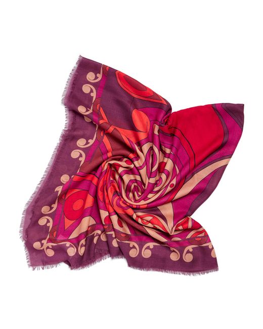 LaDoubleJ Red Printed Scarf