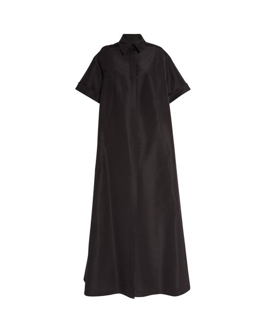 Carolina Herrera Black Short Sleeve Maxi Dress