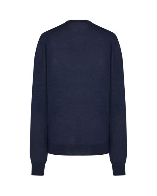 The Row Blue Glover Cashmere Sweater