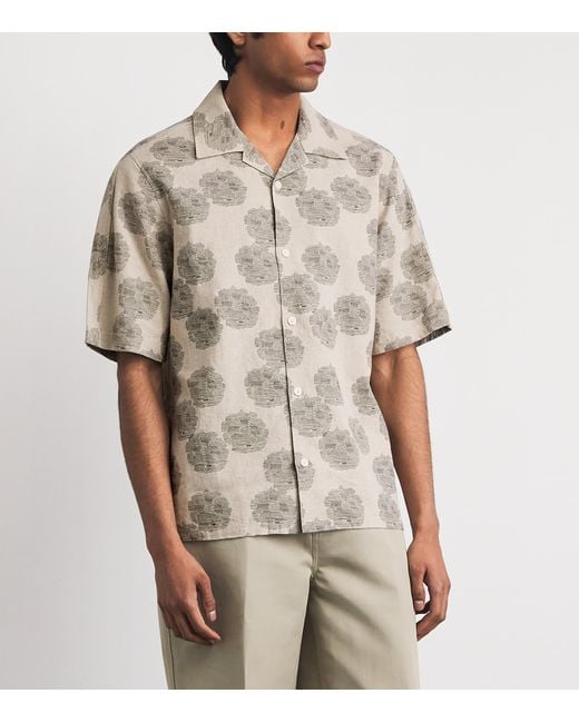NN07 White Linen-Organic Cotton Ole Shirt for men