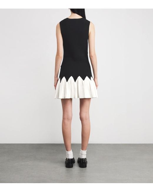 Sandro Black Two-Tone Mini Dress