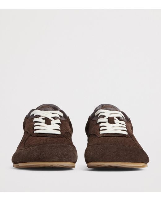 Bottega Veneta Brown Suede Orbit Flash Sneakers