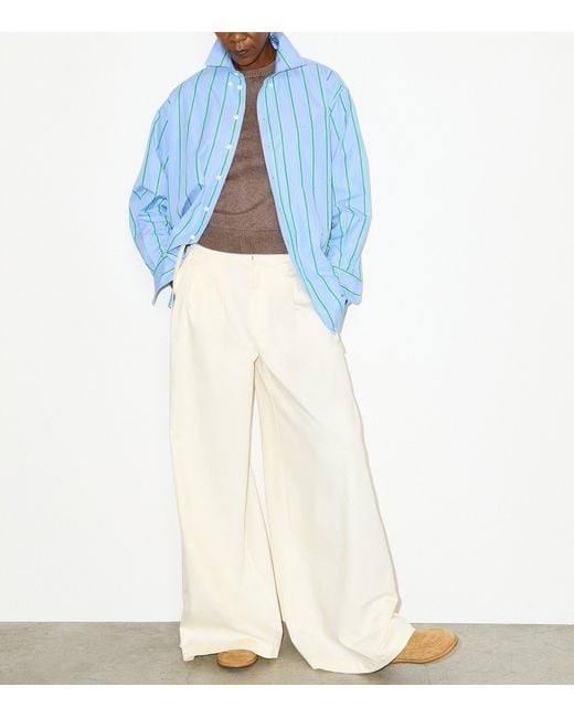 MAX&Co. Blue Stripe Plot Twist Shirt