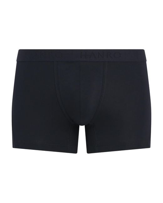 Hanro Blue Cotton-Blend Essential Trunk for men