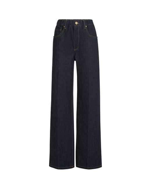 Brunello Cucinelli Blue No-Fade Loose Jeans